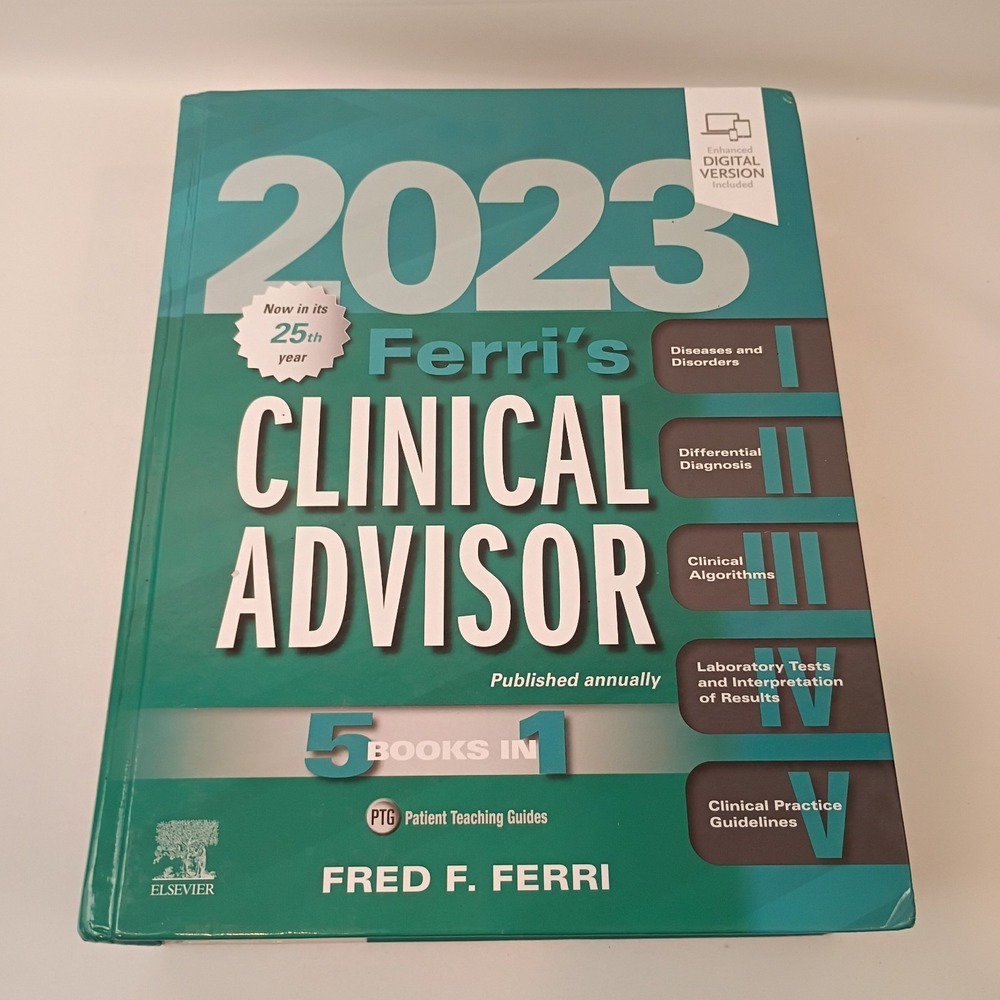 Ferri's Clinical Advisor 2023, Fred F Ferri Md, Hardcover - Very Good,